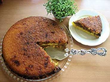 ته ‌چین گوشت و بادمجان