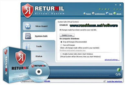 حفاظت از سیستم با آنتی ویروس 99 دلاری Returnil System Safe 2011 Pro Multilingual حفاظت از سیستم با آنتی ویروس 99 دلاری Returnil System Safe 2011 Pro Multilingual