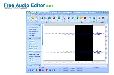 ويرايش و ضبط فايلهاي صوتي  Free Audio Editor 3.0.1