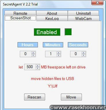 جاسوسي از كامپيوتر با  Secret Agent Pro v3.1.54