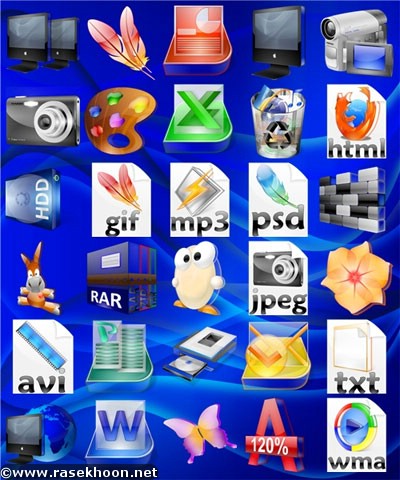 مجموعه آیکون کریستال Icon TransparenCrystal مجموعه آیکون کریستال Icon TransparenCrystal