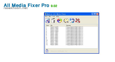 پرتابل بهترین برنامه تعمیر فایلهای صوتی و تصویری و عکسPortable All Media Fixer Pro 2010 v9.11
