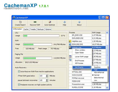 CachemanXP 1.7.0.1 CachemanXP 1.7.0.1
