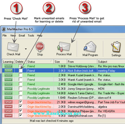 پرتابل  برنامه پاک کننده ایمیل ناشناس با Portable MailWasher Pro 2012 1.11.0
