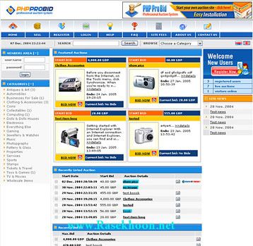 فروشگاه ساز Php Pro Auction v6.03