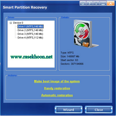 بازیابی پارتیشن و اطلاعات هارد دیسک با دانلود Smart Partition Recovery v2.5