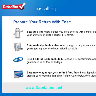 تهیه  فرم های مالیاتی با TurboTax Deluxe 2009