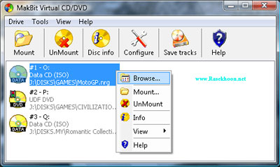ساخت درایوهای مجازی Cd و DVD  آسان MakBit Virtual CD-DVD v1.9.2
