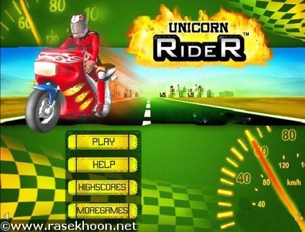 بازي فلش جديد موتور سواري Unicorn Rider 