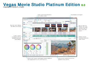 ویرایش فیلم Vegas Movie Studio Platinum Edition 8.0 ویرایش فیلم Vegas Movie Studio Platinum Edition 8.0