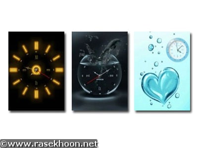 7 ساعت زیبای swf برای موبایل 