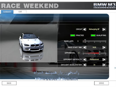 بازي اتوموبيل راني بي ام دبليو BMW M3 Challenge PC Rip 