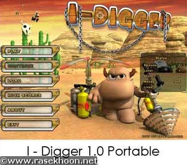 I-Digger Portable Game - بازی حفاری برای زندگی