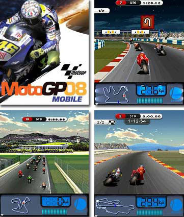 بازي موتور سواری موبايل Moto GP 08 جاوا Java