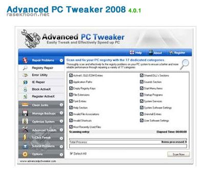 Advanced PC Tweaker 2008 4.0.1