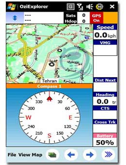 OziExplorerCE 2.31 - ابزار GPS برای پاکت پی سی OziExplorerCE 2.31 - ابزار GPS برای پاکت پی سی