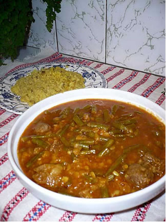 خوراک لوبیا سبز