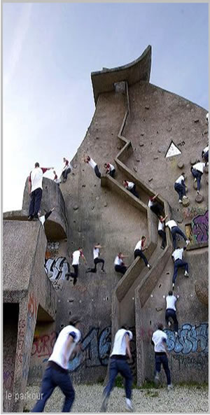 پارکور: از در و دیوار بالا بروید