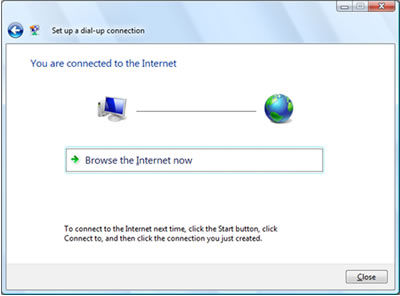 ساختن یک Dialup Connection در ویندوز ویستا ساختن یک Dialup Connection در ویندوز ویستا