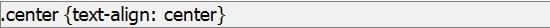 CSS Syntax