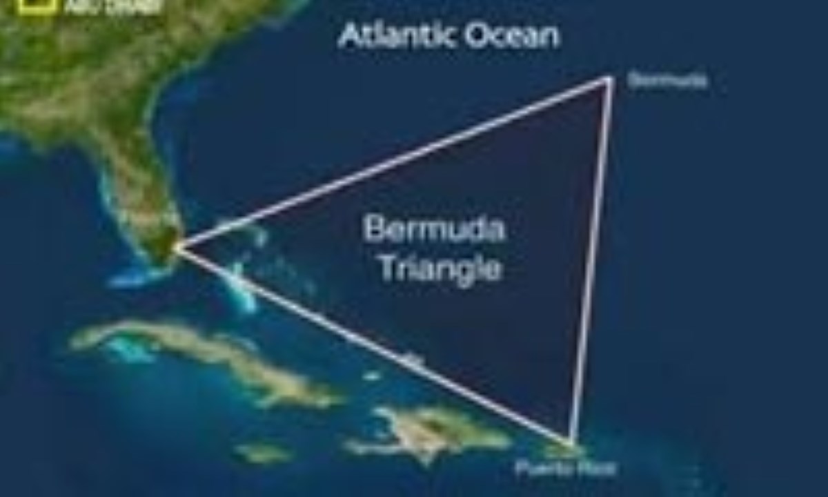 Бермудский треугольник на карте