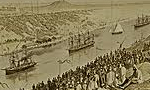گشايش كانال سوئز در مصر و اتصال درياي سرخ و مديترانه (1869م)