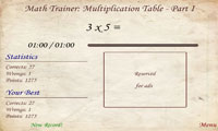 جدول ضرب-Multiplication table