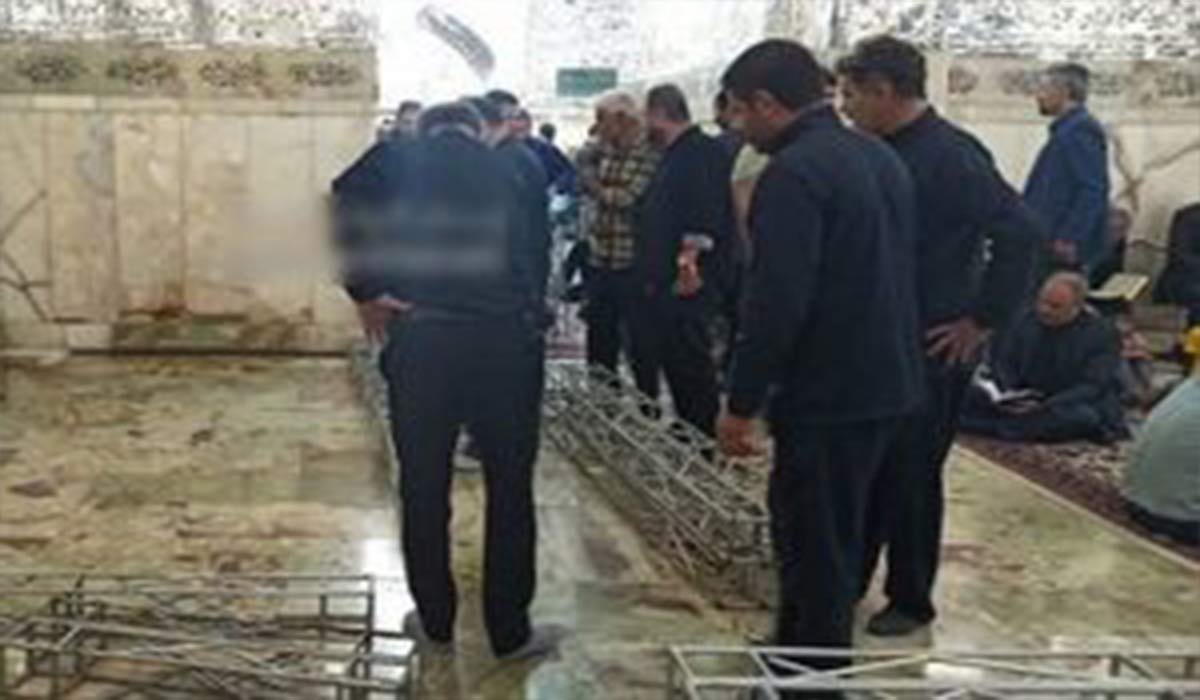 آماده‌سازی محل خاکسپاری شهید رئیسی در حرم رضوی