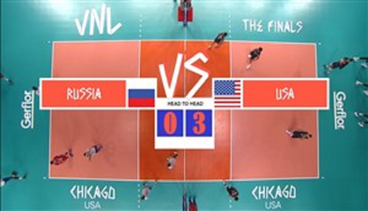 خلاصه والیبال آمریکا 3 - روسیه 0 (لیگ ملتهای والیبال)