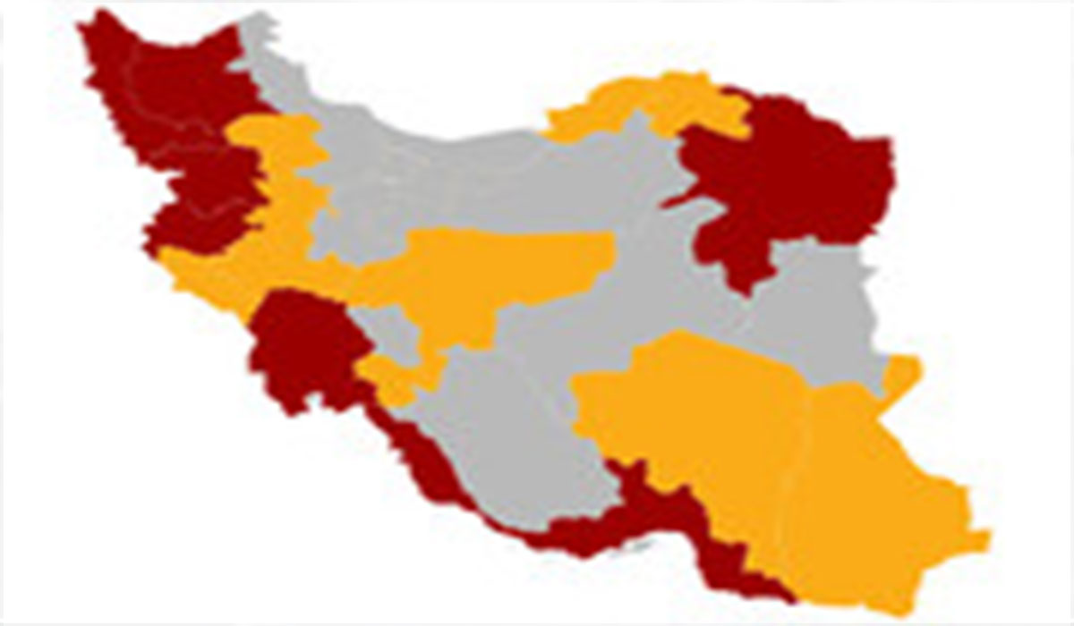 افزایش شهرهای قرمز کرونایی در ایران