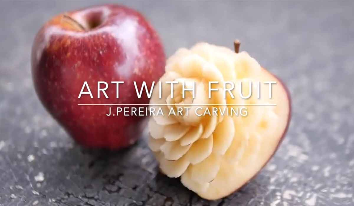 میوه آرائی| تراش سیب و ساخت گل