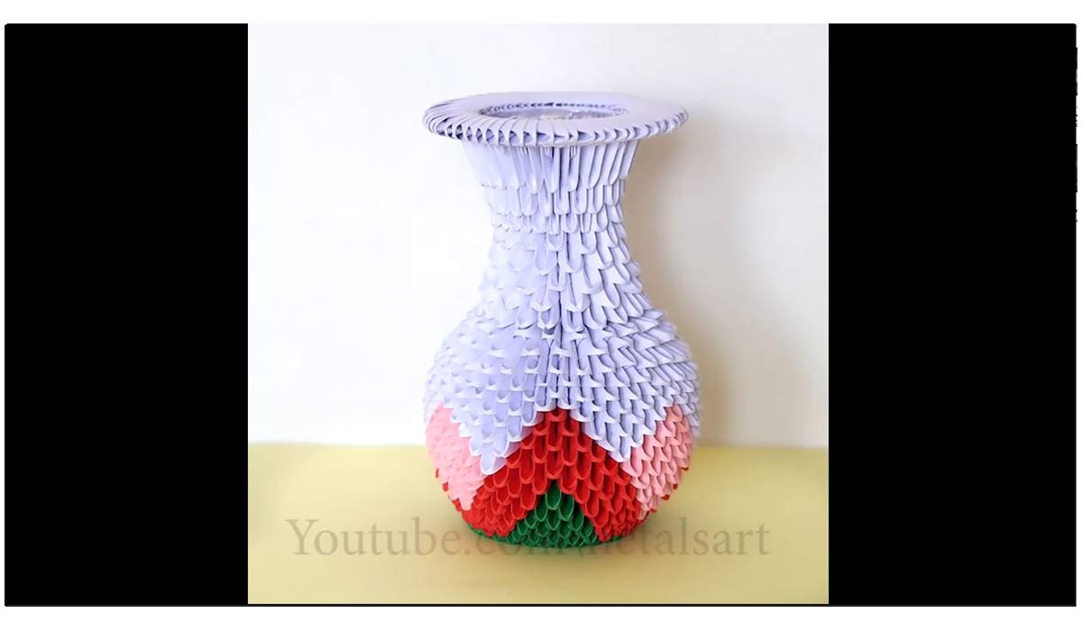 ترفند | ساخت گلدان اوریگامی
