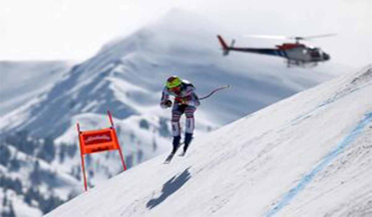 سقوط اسکی‌باز نروژی با سرعت ۱۰۰ کیلومتر