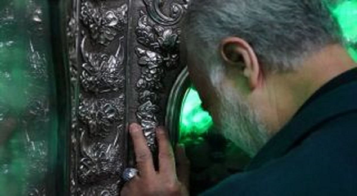 فیلمی از بازدید سردار سلیمانی و ابومهدی از مراحل ساخت حرم امام حسین
