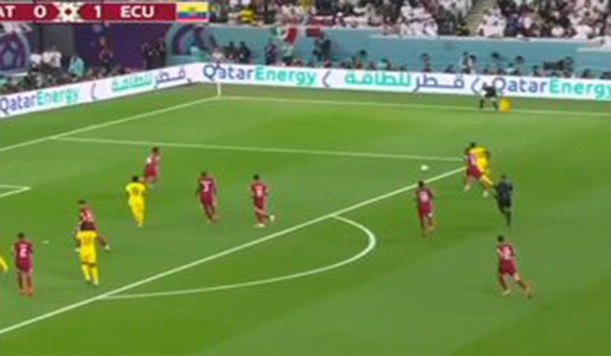 گل دوم اکوادور به قطر/قطر 0-2 اکوادور