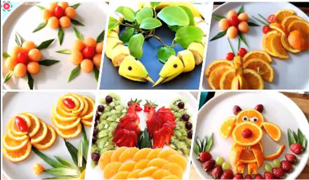 میوه آرائی|ایده فوق العاده تزئین میوه ها
