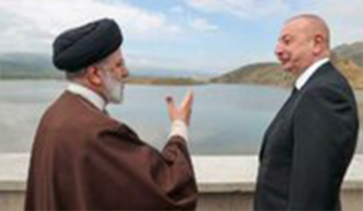 تصویر جدید از رئیسی پس از دیدار با علی‌اف در نقطه مرزی ایران و جمهوری آذربایجان در سد قیزقلعه