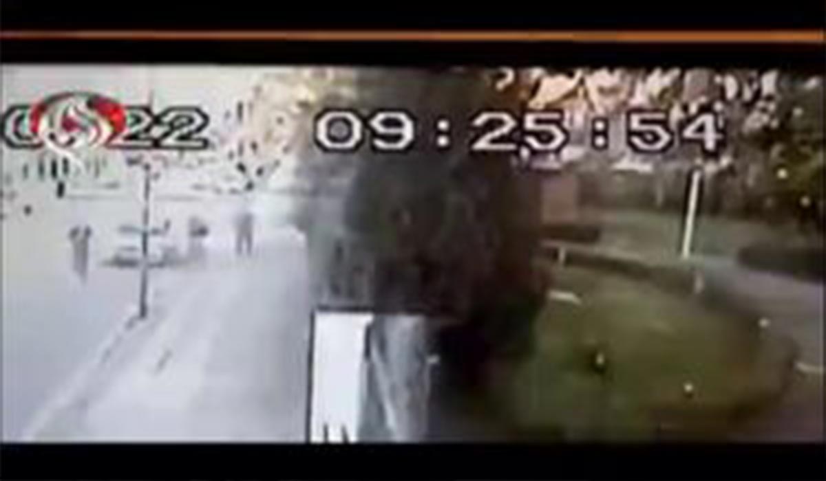ویدیویی از حمله مهاجم به سفارت ایران در دانمارک