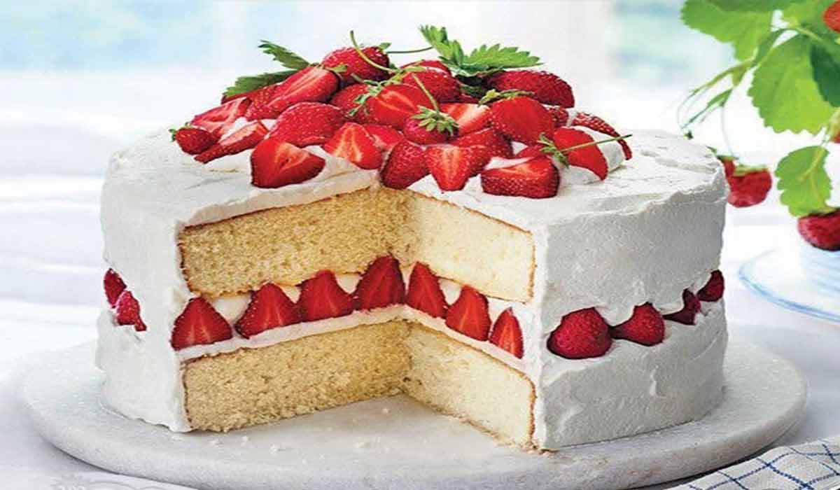 کیک | طرز تهیه کیک توت فرنگی