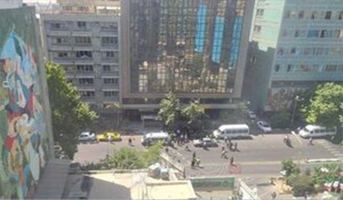 سوء قصد به ماموران پلیس در خیابان طالقانی