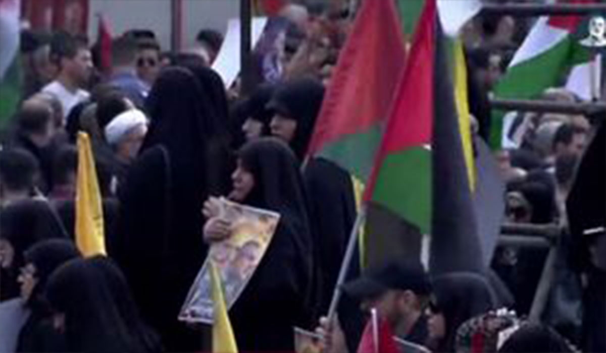 حضور پرشور مردم تهران برای تشییع شهید القدس