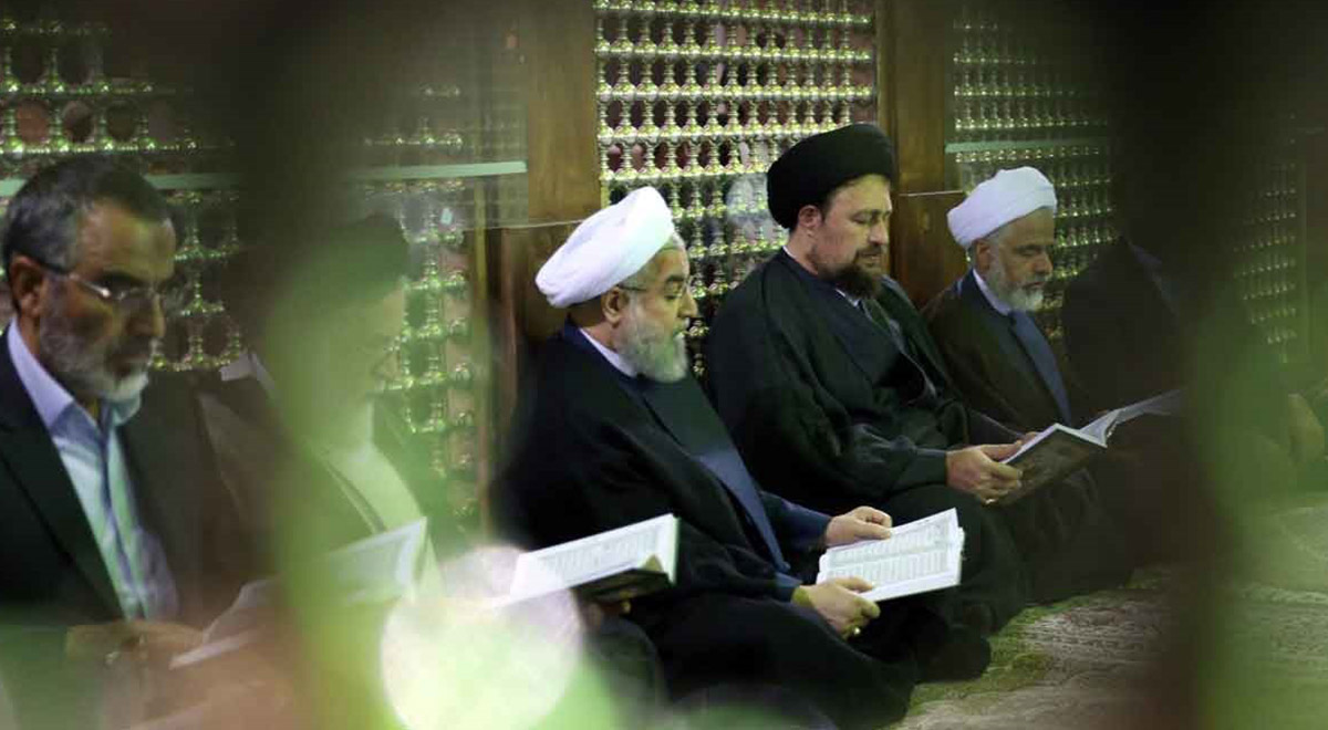 روحانی و هیات دولت در مرقد امام راحل(ره)