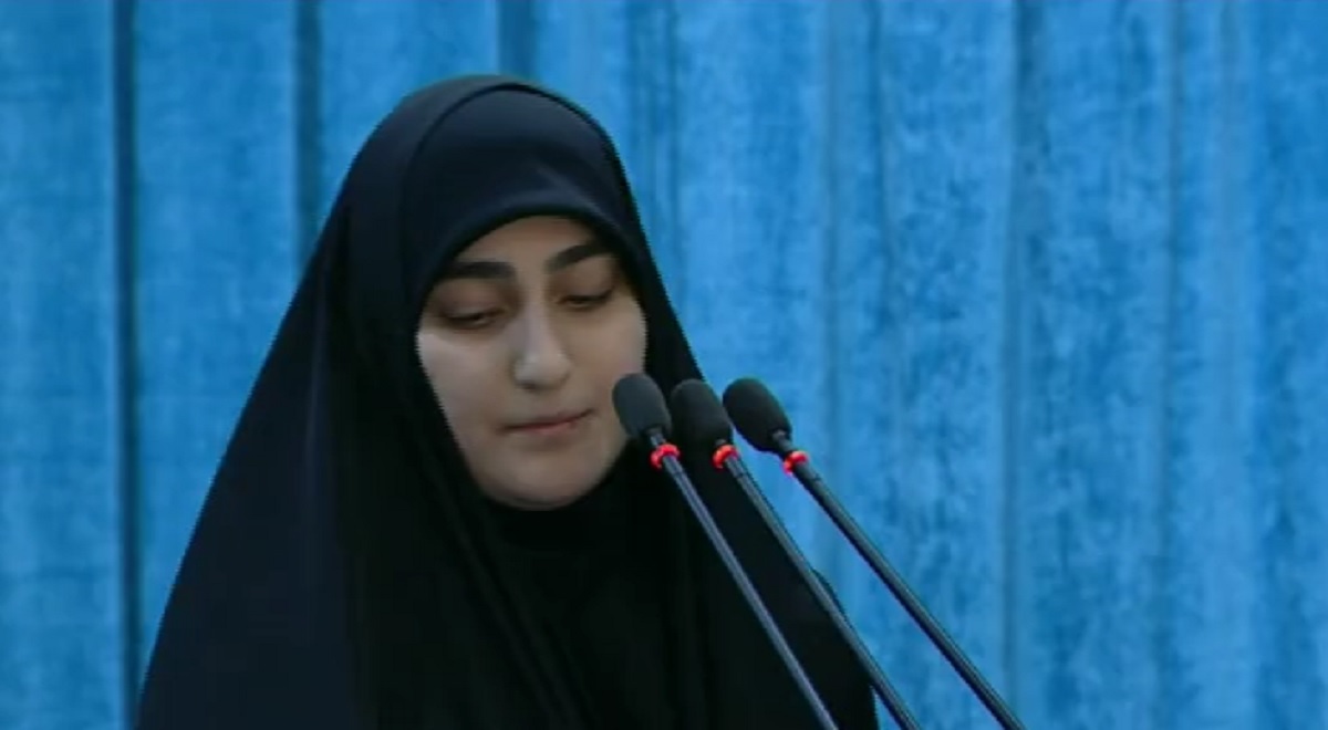 سخنرانی آتشین دختر سپهبد شهید سلیمانی خطاب به رهبر انقلاب