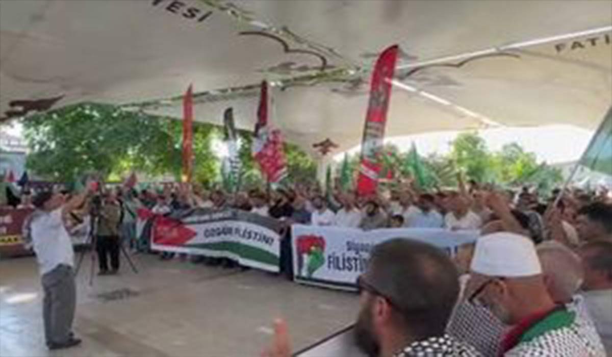 تظاهرات همبستگی با غزه در استانبول