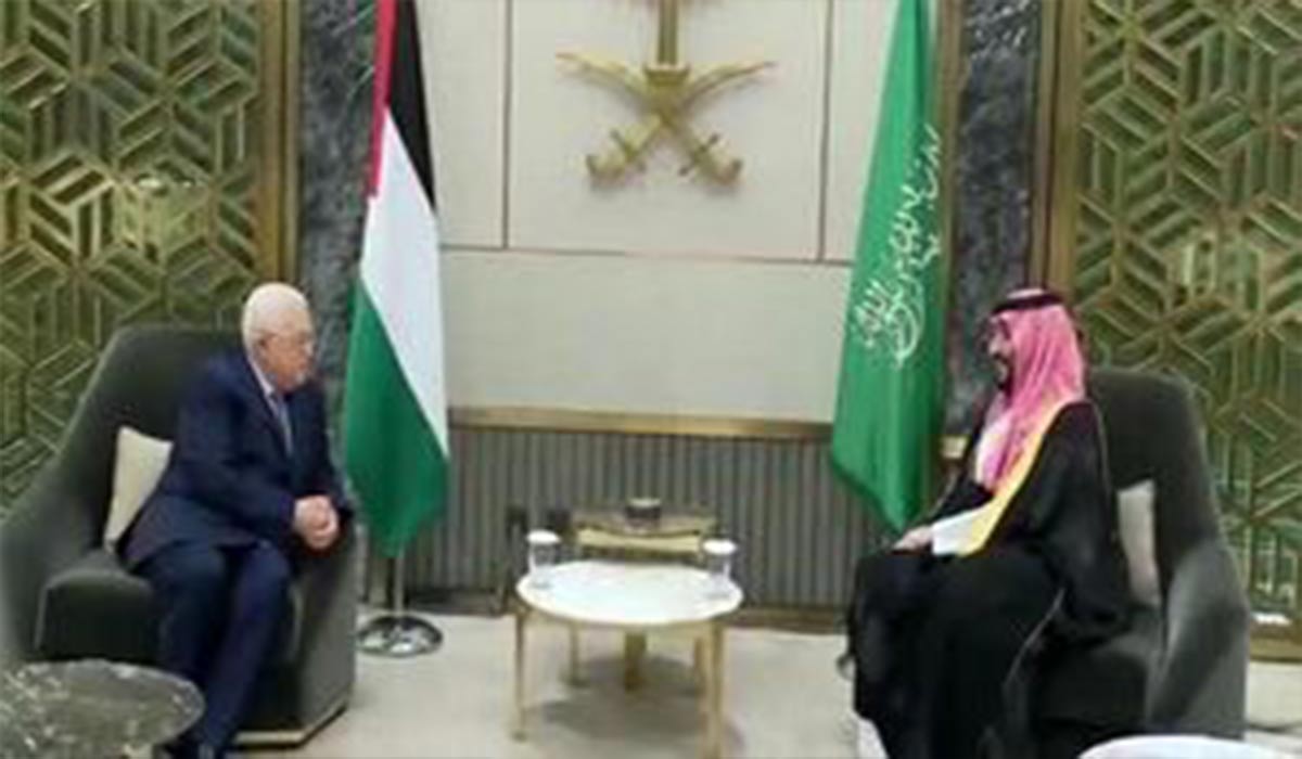 دیدار محمود عباس با بن سلمان در جده