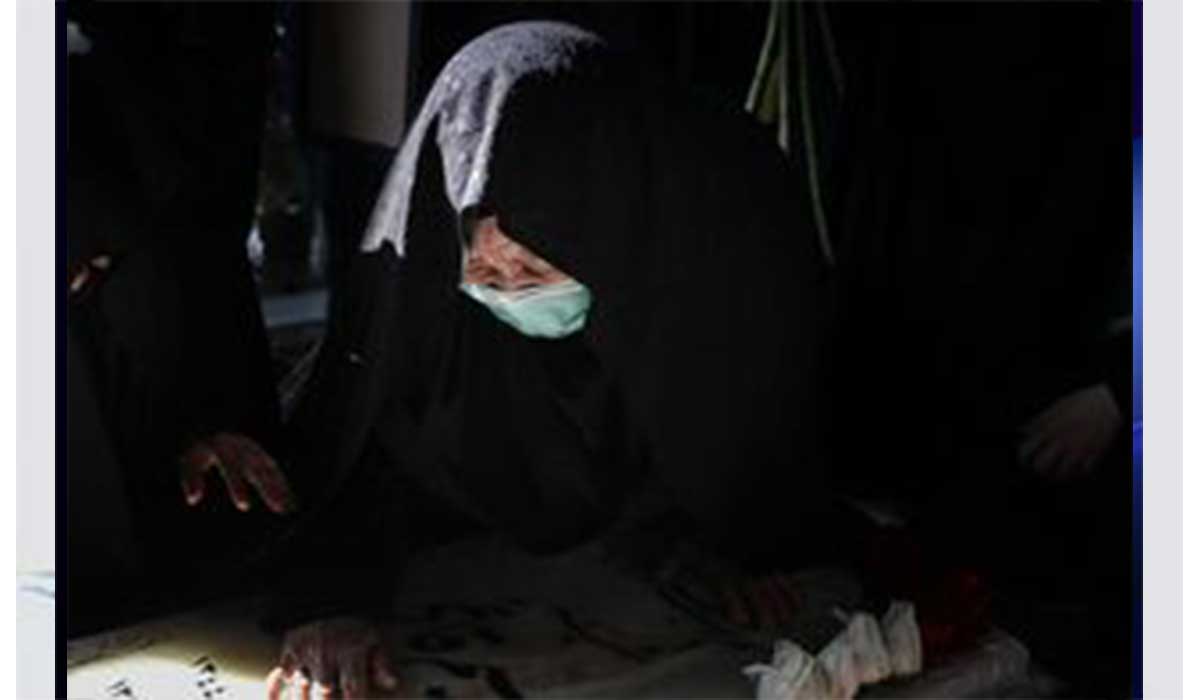مادر شهید امیرعلی محمدیان در معراج شهدا