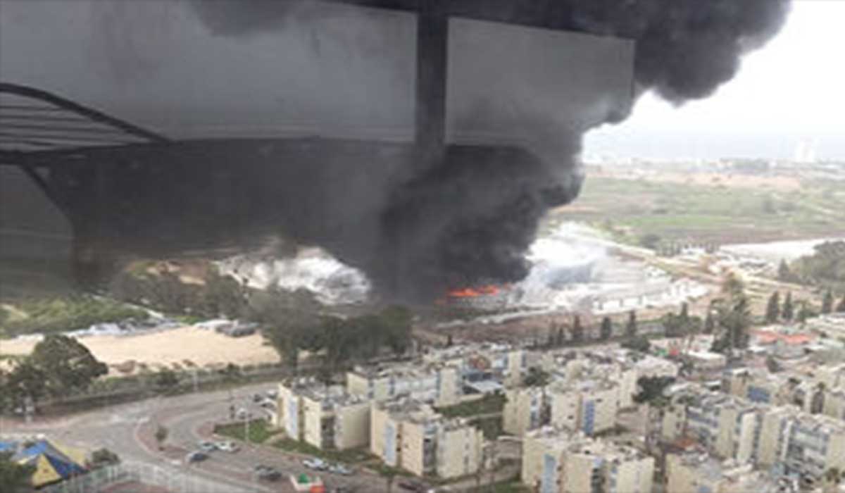 تصاویر انفجار در کارخانه اسرائیلی