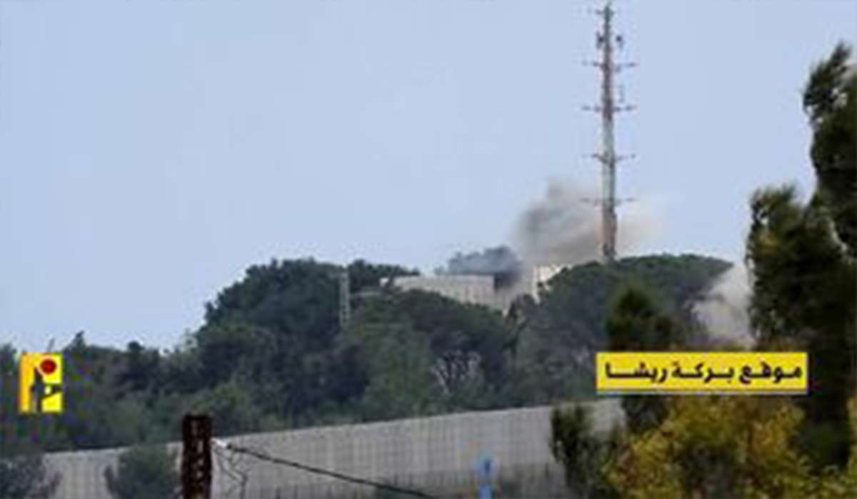 لحظه هدف قرار دادن صهیونیست‌ها توسط راکت‌های حزب‌الله