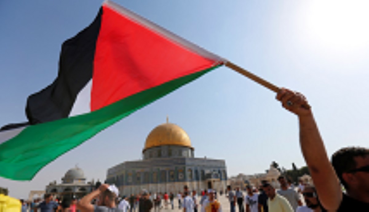 تظاهر کنندگان فلسطینی ضد معامله قرن