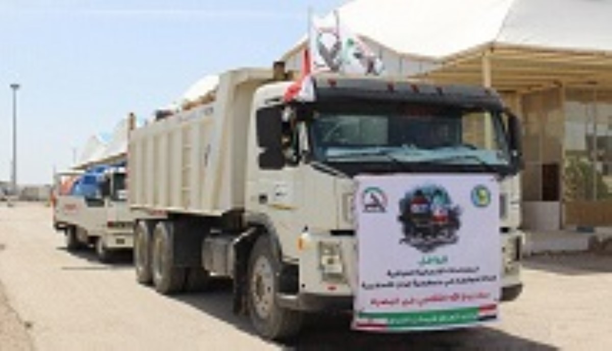 ورود کاروان کمک‌های مردمی عراق به سیل‌زدگان ایرانی از مرز مهران